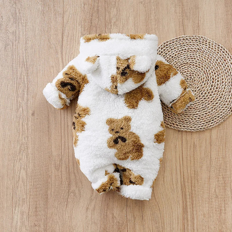 Baby Bear Jumpsuit with Hoodie